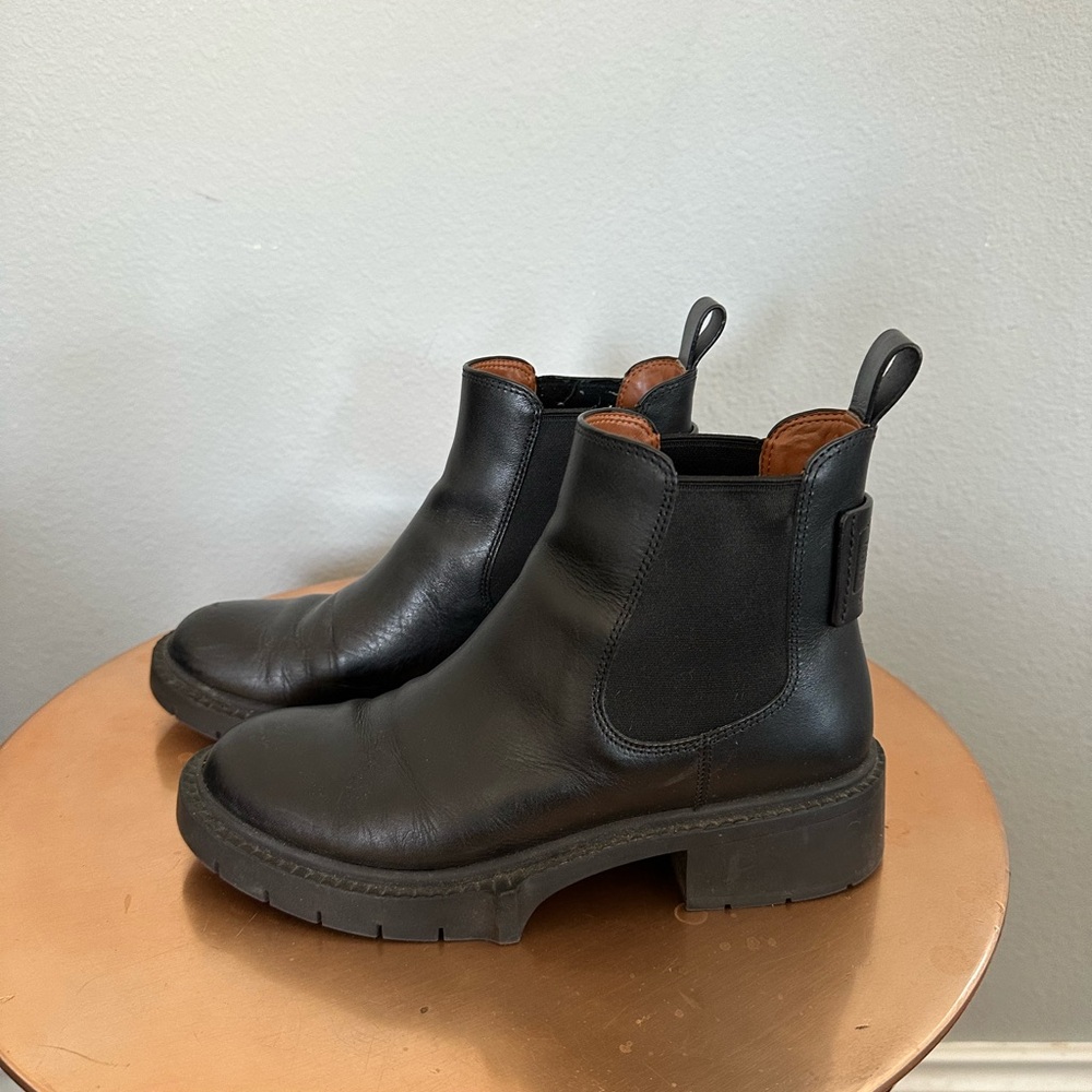 Coach Linden Leather Chelsea Boots - Picture 7 of 8
